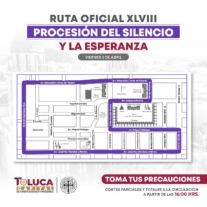 Implementa Gobierno municipal operativo vial por Procesión del Silencio