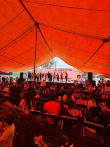 Festejo infantil en Coyoacán reúne a mil personas; reconocen a Faruk Take