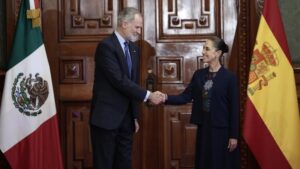 Claudia Sheinbaum y rey Felipe VI evalúan relación comercial en Guadalajara