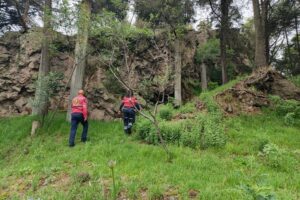 Supervisa Protección Civil zonas altas y laderas de Toluca