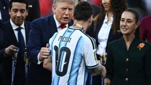 Claudia Sheinbaum detalla su encuentro con Lionel Messi en final
