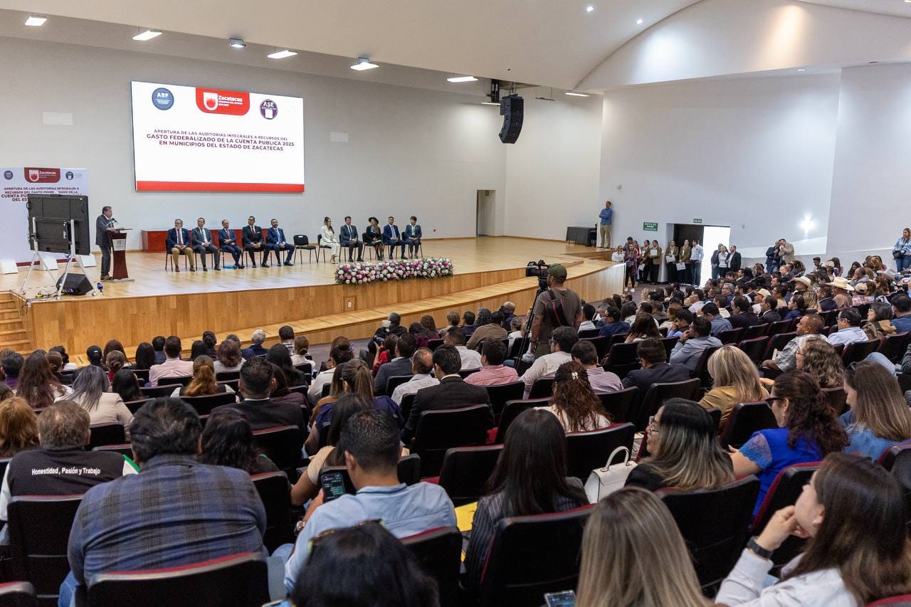 Asistentes a la apertura de auditorías integrales al gasto federalizado de la Cuenta Pública 2025 en Zacatecas