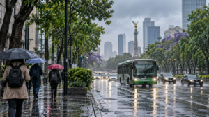 Lluvias en CDMX este miércoles: paraguas, tiempo extra y precaución en vialidades