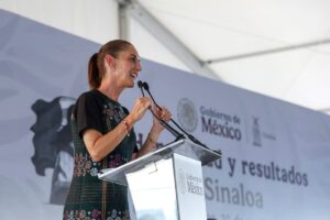 Sheinbaum refuerza apoyo a Sinaloa y enviará secretarios cada semana