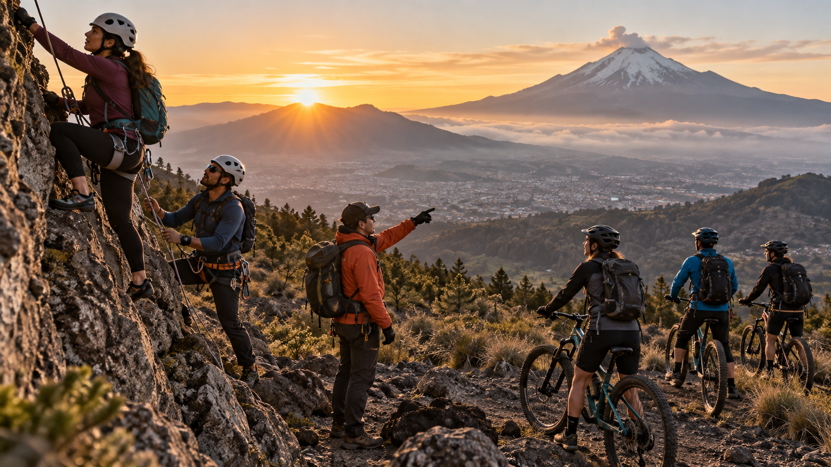 Actividad de aventura al aire libre cerca de la Ciudad de México